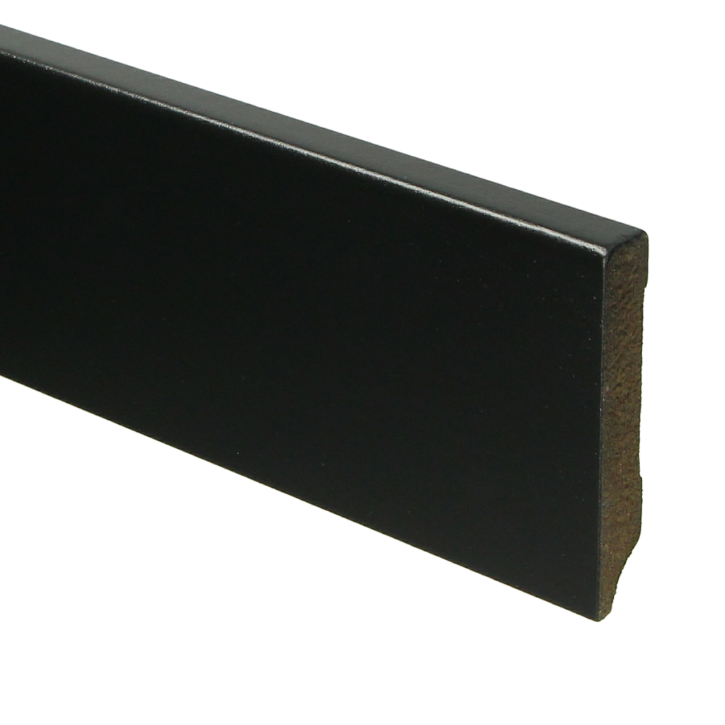 MDF Moderne plint 70x12 voorgelakt RAL 9005