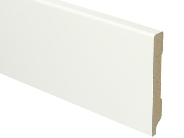 MDF Moderne plint 90x12 voorgelakt RAL 9016
