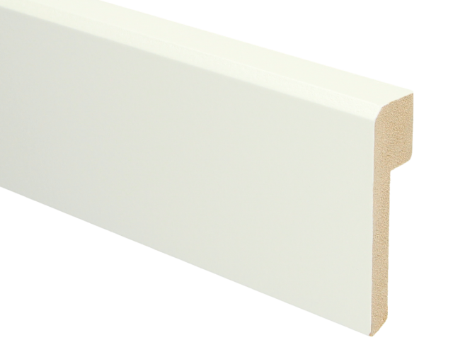 MDF Renovatieplint klassiek 85x22 voorgelakt RAL 9010