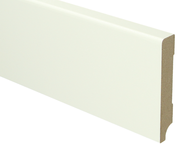 MDF Moderne plint 90x15 wit voorgelakt RAL 9010